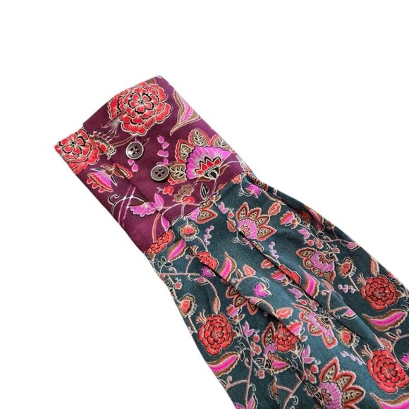 Cabi Festive Long Sleeve Floral Boho Maxi Dress Sz S - Picture 8 of 11